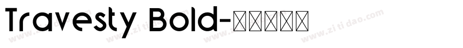 Travesty Bold字体转换
